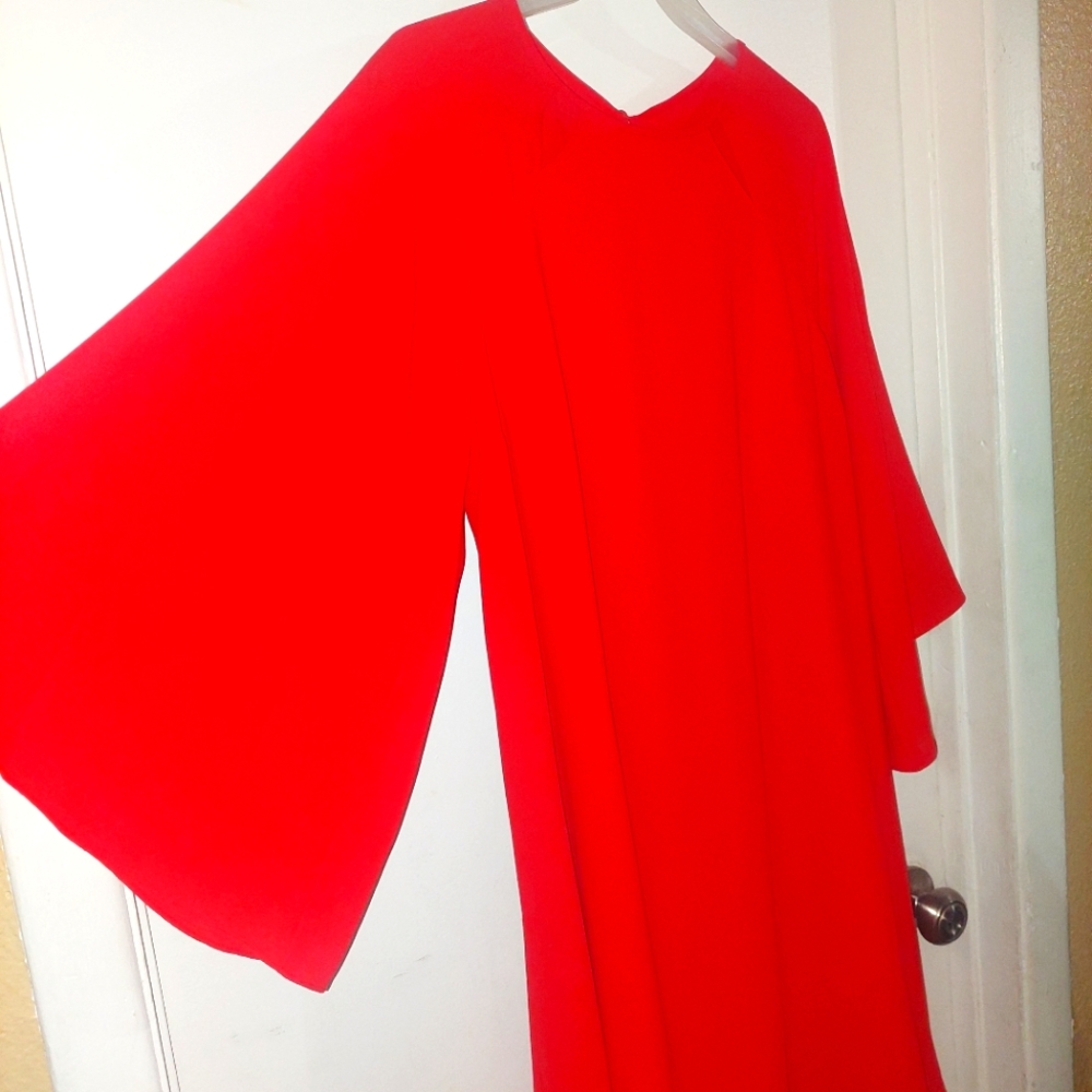Halston semi sheer dress